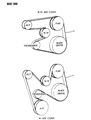 1992 Dodge D150 Drive Belt Diagram - 4638762