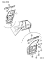Chrysler LeBaron Window Run Diagram - 4719234