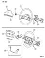 Dodge D150 Steering Wheel Diagram - EC28LM6