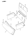 1991 Jeep Grand Wagoneer Weather Strip Diagram - J5469531