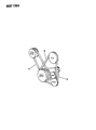 1994 Dodge Dakota Drive Belt Diagram - B0013426