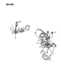 Dodge D150 Power Steering Hose Diagram - 52007108