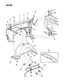 Dodge D350 Fender Diagram - 4504124