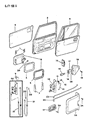 1990 Jeep Wrangler Door Lock Actuator Diagram - 83507027
