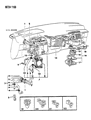Dodge Ram 50 Heater Control Valve Diagram - MB380817