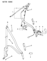 1993 Dodge Colt Seat Belt Diagram - MB967732