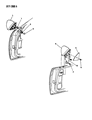 Chrysler LeBaron Car Mirror Diagram - 4299547