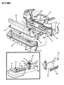 Chrysler LeBaron Bumper Diagram - 4451607