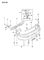 Dodge Stealth Bumper Diagram - MB831738
