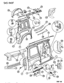 Chrysler Rear Door Striker Diagram - 4673223