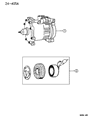 Dodge Dakota A/C Clutch Diagram - 4746805