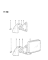 Dodge Ram 50 Car Mirror Diagram - MB476282