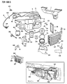 Dodge Rampage Heater Core Diagram - 3847943