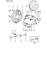 Dodge Ram 50 Wheel Cylinder Diagram - MB500485