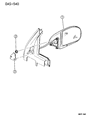 1994 Dodge Caravan Car Mirror Diagram - GM93PGF