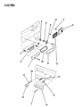 Jeep Comanche Armrest Diagram - 5AC34JS1