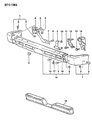 1990 Dodge Ram 50 Bumper Diagram - MB598024