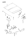 Jeep Comanche Hood Cable Diagram - 83502175