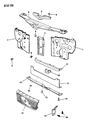 Chrysler LeBaron Grille Diagram - 4451915