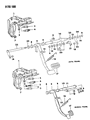 1997 Dodge Avenger Brake Light Switch Diagram - MB596608