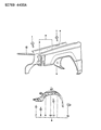 Dodge Ram 50 Fender Diagram - MB506105