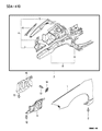 Dodge Avenger Fender Diagram - MB959346