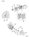 Chrysler Cirrus Brake Pad Diagram - 4882070
