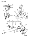 1996 Dodge Dakota Seat Belt Diagram - F959RAZ