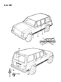 Jeep Comanche Door Moldings Diagram - 55015529