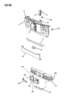 1988 Dodge Dynasty Grille Diagram - 4388752