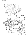 Dodge Colt Exhaust Manifold Diagram - MD099975