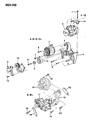 Dodge D250 Alternator Bracket Diagram - 53008761