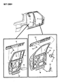Chrysler LeBaron Weather Strip Diagram - 4520967