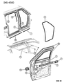 Chrysler Voyager Door Seal Diagram - 4675600