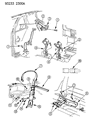 1992 Dodge Shadow Seat Belt Diagram - 4402887