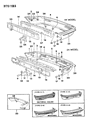 Dodge Colt Bumper Diagram - MB698163