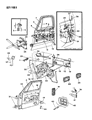 Dodge D350 Window Regulator Diagram - 4467283