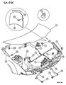 Chrysler Cirrus Lift Support Diagram - 4696298