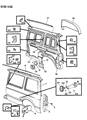 1994 Dodge Caravan Fuel Door Diagram - 4719051
