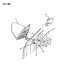 Chrysler LeBaron Car Mirror Diagram - 4299715