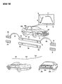 1994 Chrysler LeBaron Door Moldings Diagram - AE89JX9