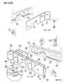 1999 Dodge Ram Wagon Ashtray Diagram - 55216070