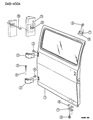 Dodge Ram Wagon Door Check Diagram - 55034070