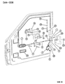 Dodge Dakota Door Handle Diagram - 55027508