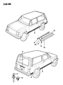 Jeep Comanche Door Moldings Diagram - 55003167