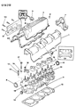 1993 Dodge Shadow Cylinder Head Gasket Diagram - 5281064