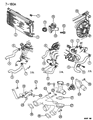 Chrysler Cirrus Cooling Fan Assembly Diagram - 4761509