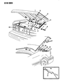 Dodge Shadow Trunk Lid Lift Support Diagram - 5241308