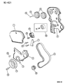 Chrysler Sebring Timing Belt Tensioner Diagram - 4621455