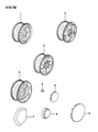 Dodge Stealth Wheel Cover Diagram - MB816200